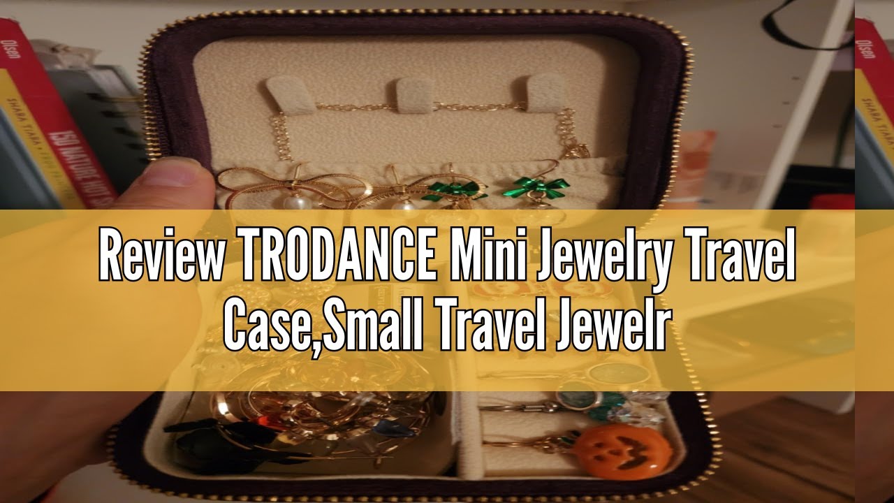 Review TRODANCE Mini Jewelry Travel Case,Small Travel Jewelry Organizer, Portable Jewelry Box Travel
