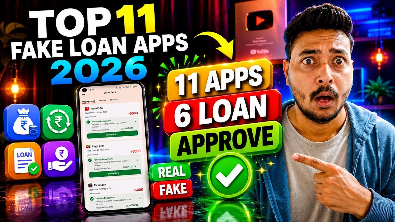 Top 11 Fake Loan Apps List 2026 🚨 | 7 Days Loan App Reality ✅ | Real vs Fake Full Truth