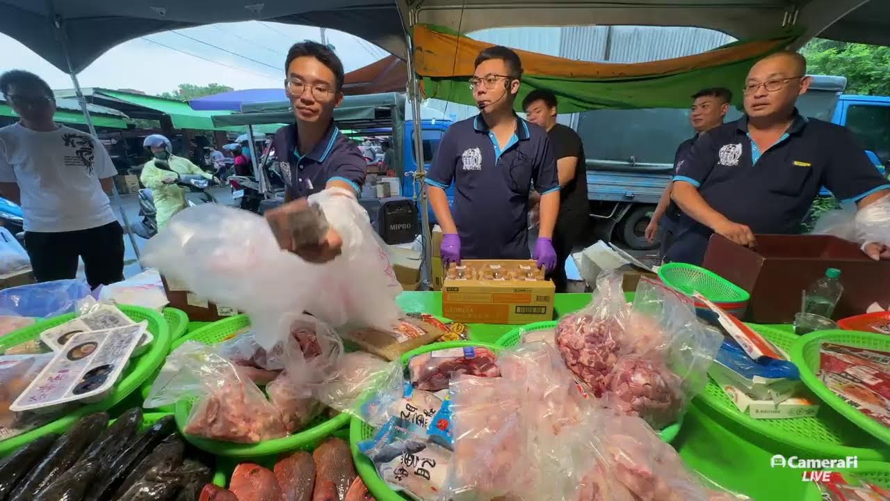 0404鹽水牛墟 下雨天回饋多多～港都小孟海鮮拍賣～