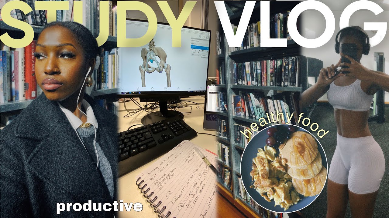 STUDY VLOG💻productive days in my life, healthy habits, balancing life and work | Aston University