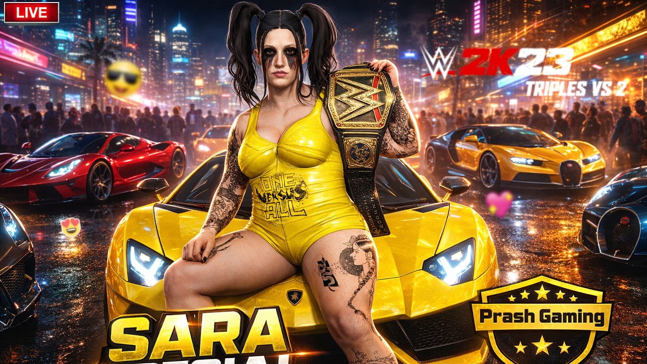 Sara Triples VS Brock & Rey Mysterio | Stunner RKO VS Styles Clash | WWE 2K23 | Mar 19, 2026