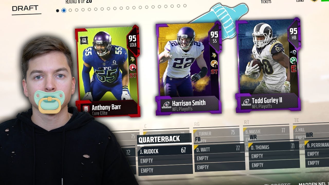 THE YOUNGEST PLAYER DRAFT!! | MADDEN 18 DRAFT CHAMPIONS CHALLENGE