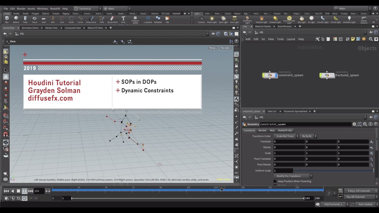 Houdini Tutorial: SOPs in DOPs (Part 1)