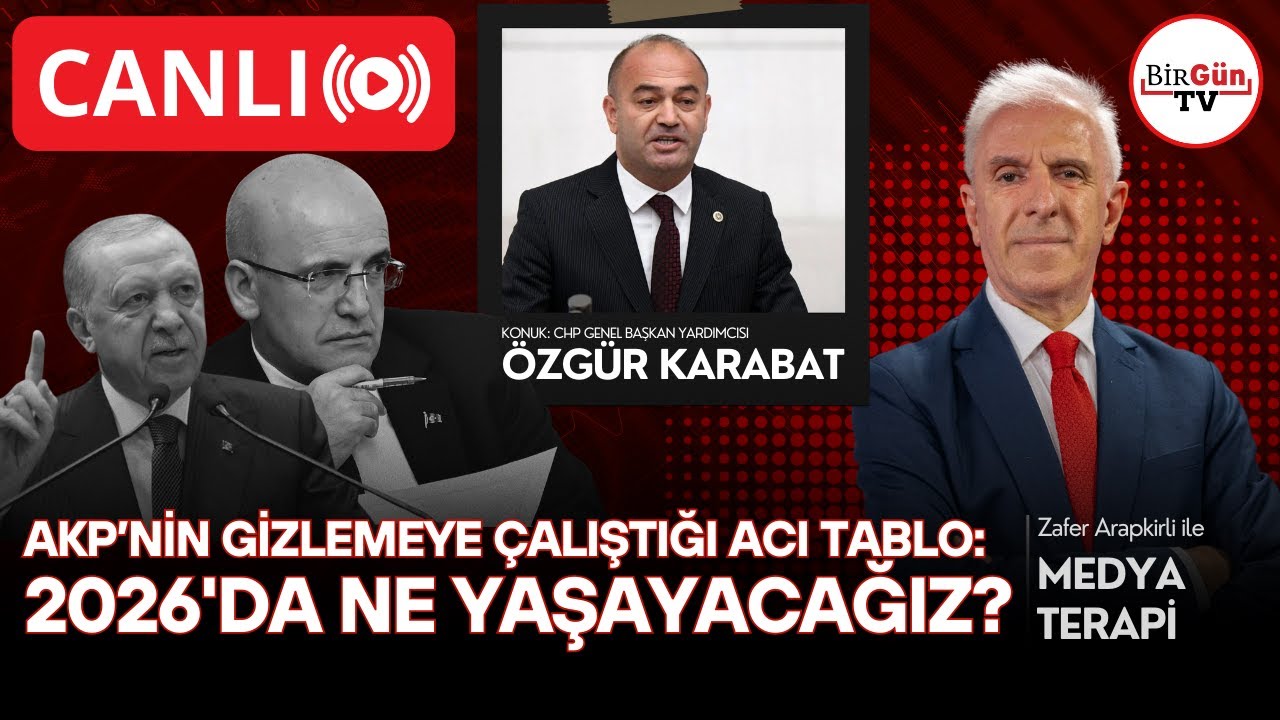 #CANLI I &Ouml;ZG&Uuml;R KARABAT anlatıyor: AKP'nin gizlemeye &ccedil;alıştığı veriler ne g&ouml;steriyor? Medyaterapi