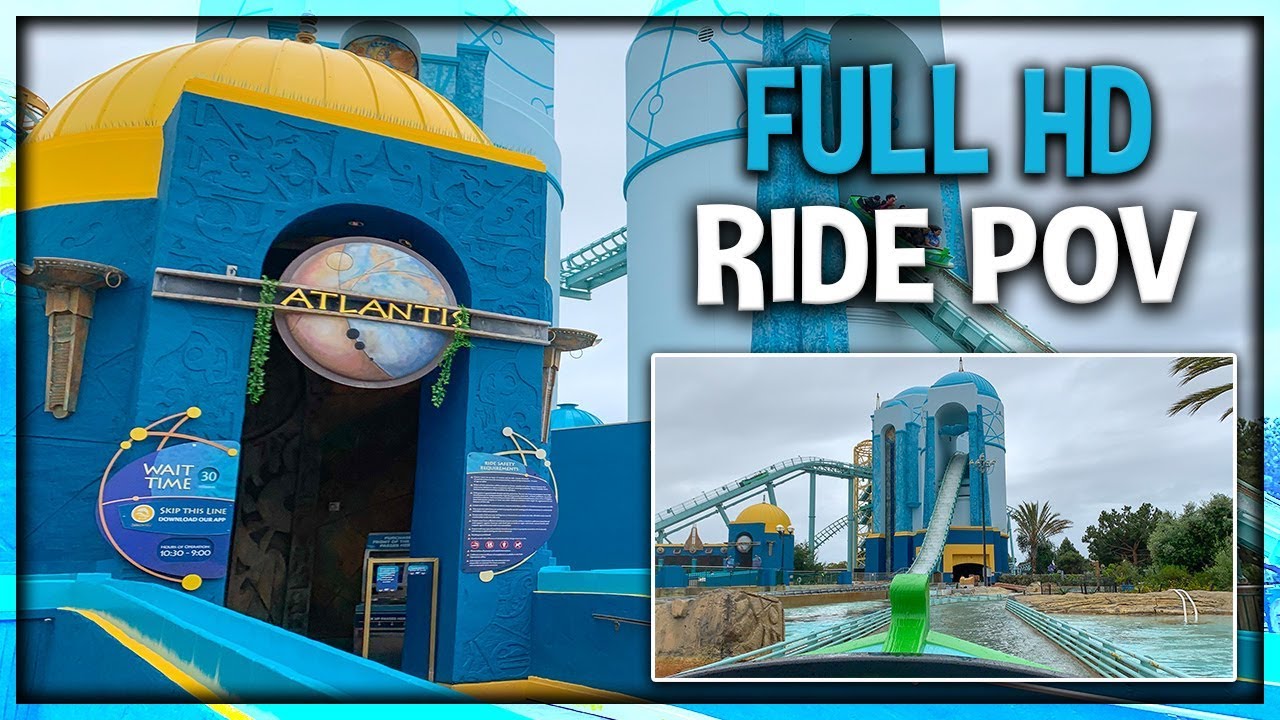 NEWLY REFURBISHED Journey to Atlantis Full HD On-Ride POV 2019 at SeaWorld San Diego
