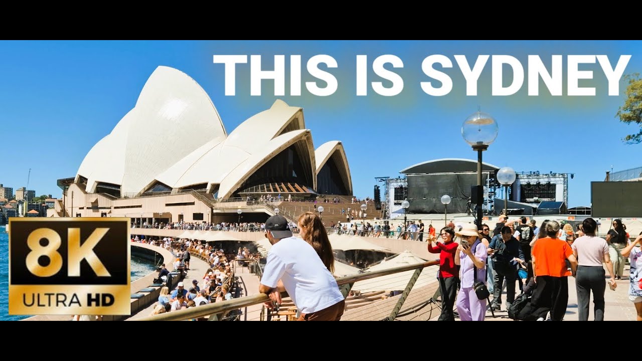 Sydney in 8K 🇦🇺 | Circular Quay to Opera House Walking Tour