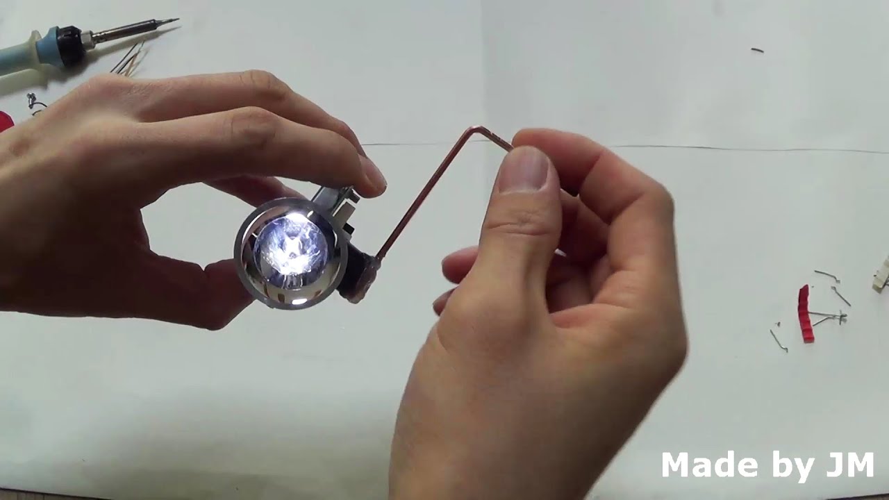 Batteryless torch light from Old scanner components