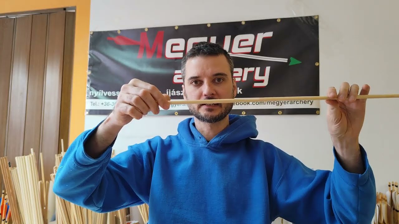 Megyer versenycélú fa nyílvesszők, tradicionális íjászathoz, a legjobb minőségben