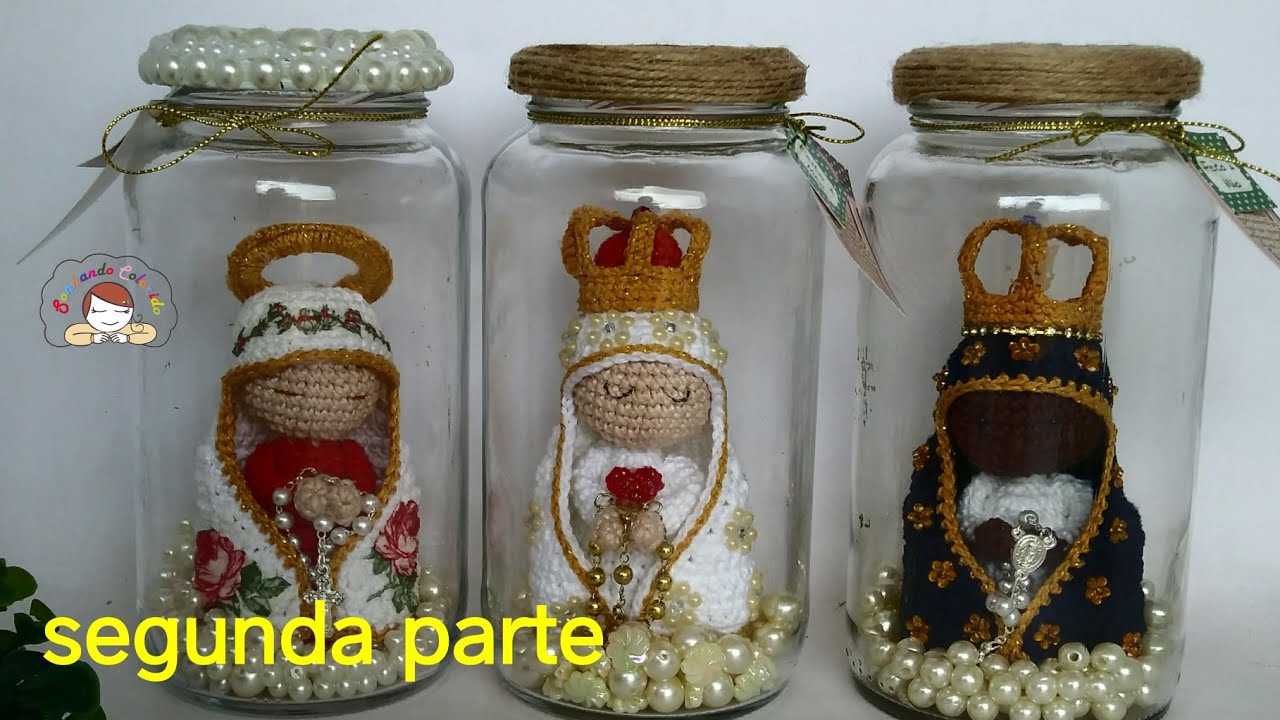 Santinha no pote decorativo (Segunda parte)
