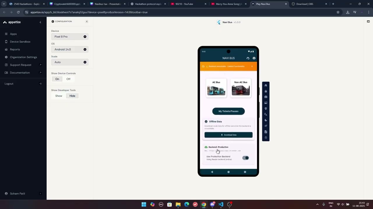 NaviBus Appetizer Video demo