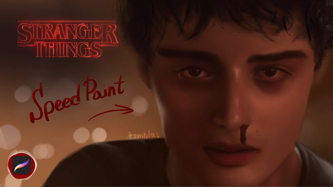 noah schnapp as will byers | procreate digital art speedpaint | stranger things fanart