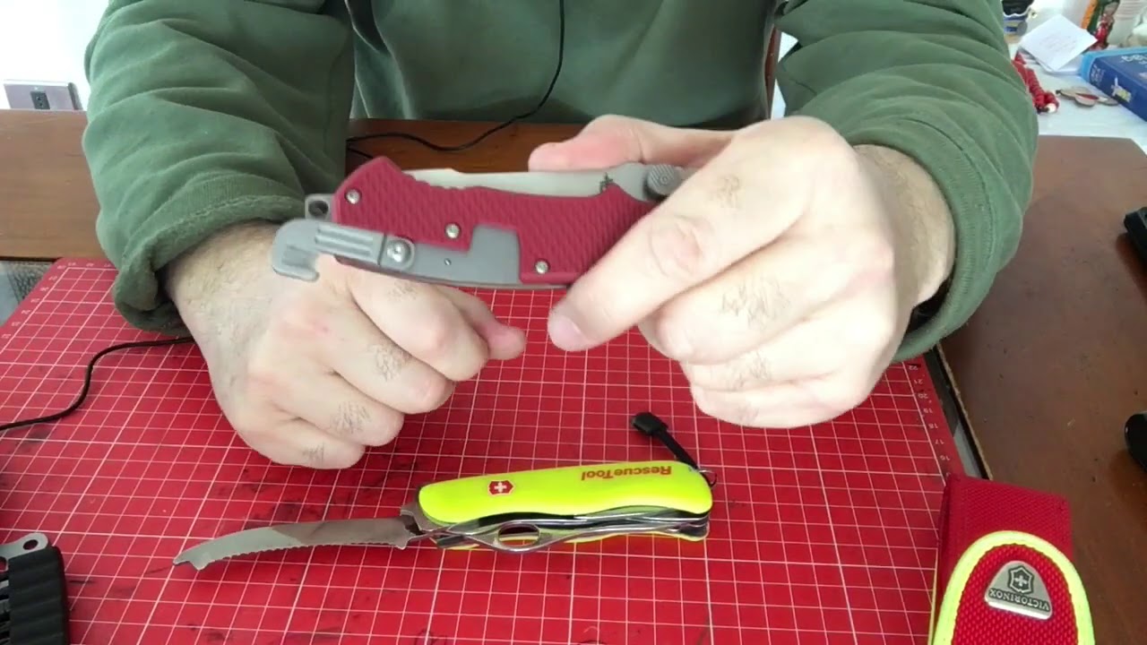 Comparando la Gerber rescue tool con la Vic Rescue  tool