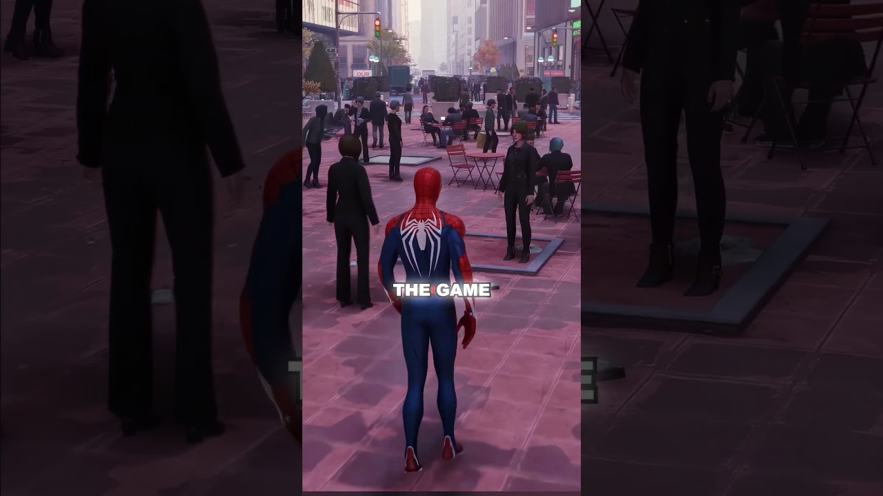 Как &laquo;Человек-паук 2&raquo; имитирует многолюдный город #spiderman2 #spiderman #gaming