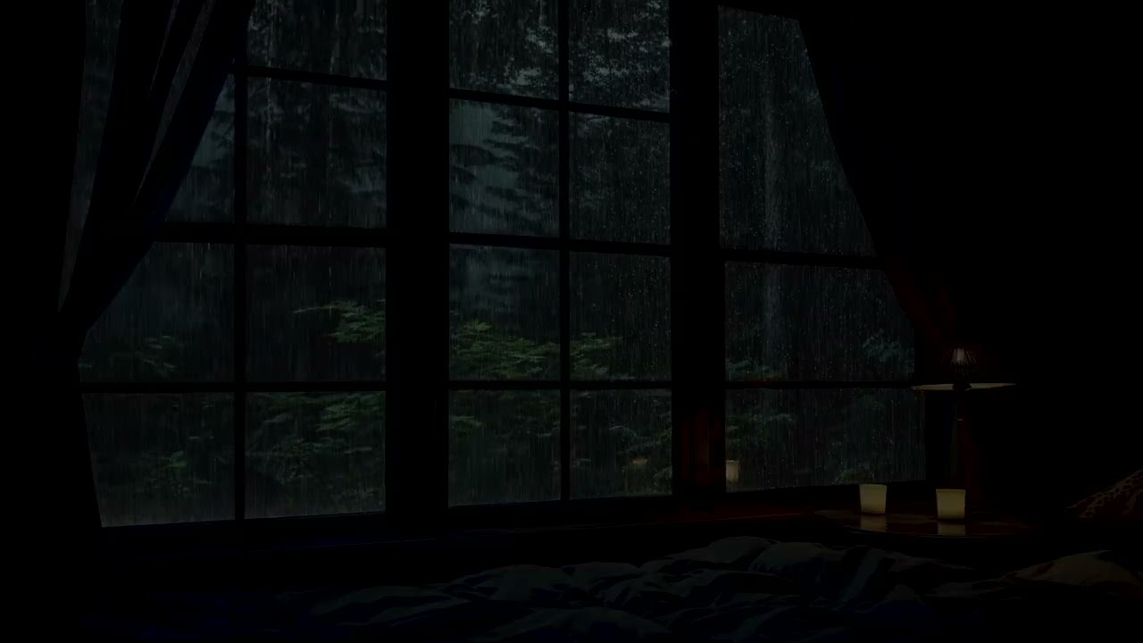 Dark Rainy Night Sounds to Relive Childhood Memories | Relaxing Rain for Sleep & Anxiety Relief