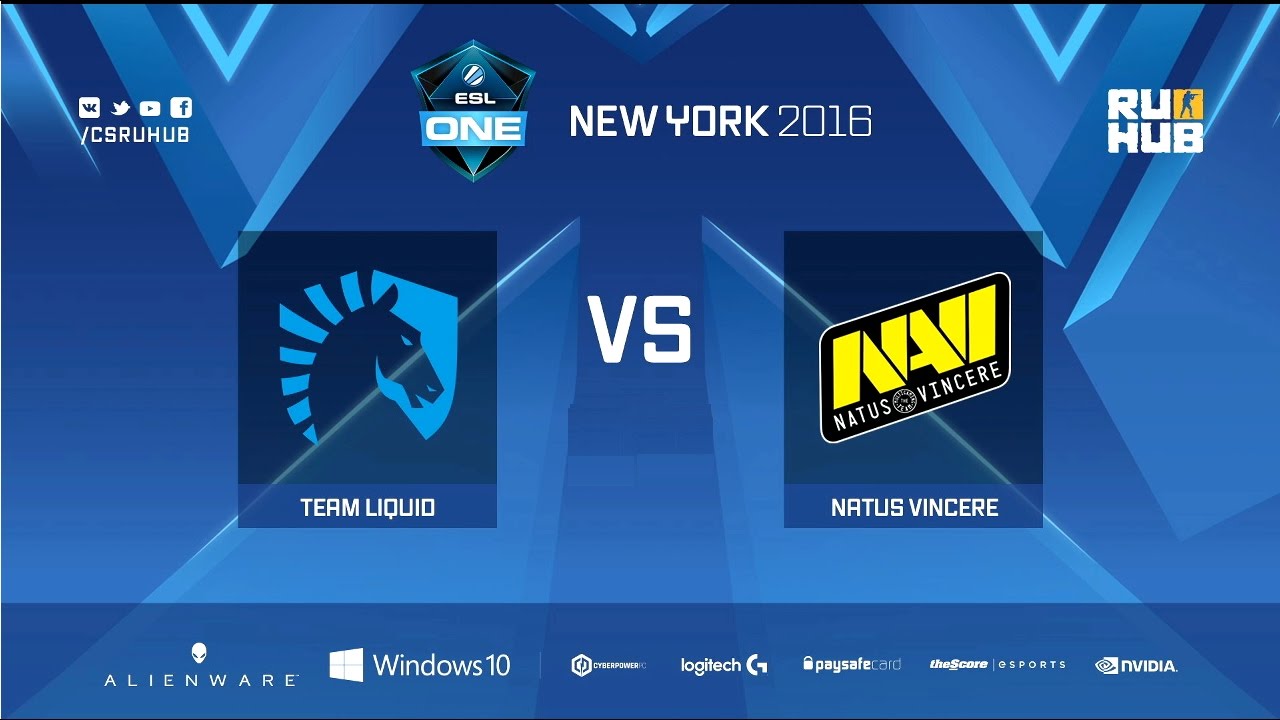 NaVi vs Liquid de_dust2 (bo1) [ESL one New York] 02.10.2016