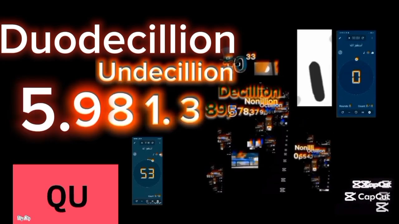 0 to Tredecillion