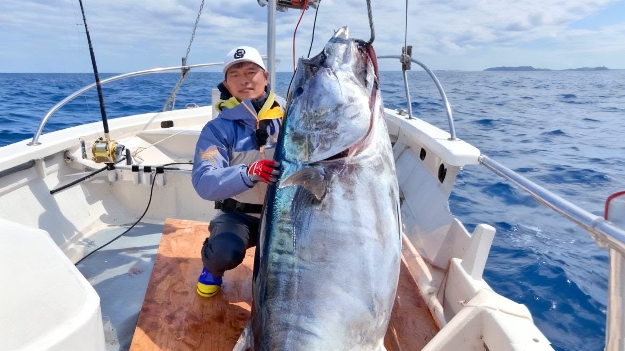 400斤巨兽搏命12小时！北太平洋暴血拉锯战！当人类握紧鱼竿与海洋巨兽心跳同频！
