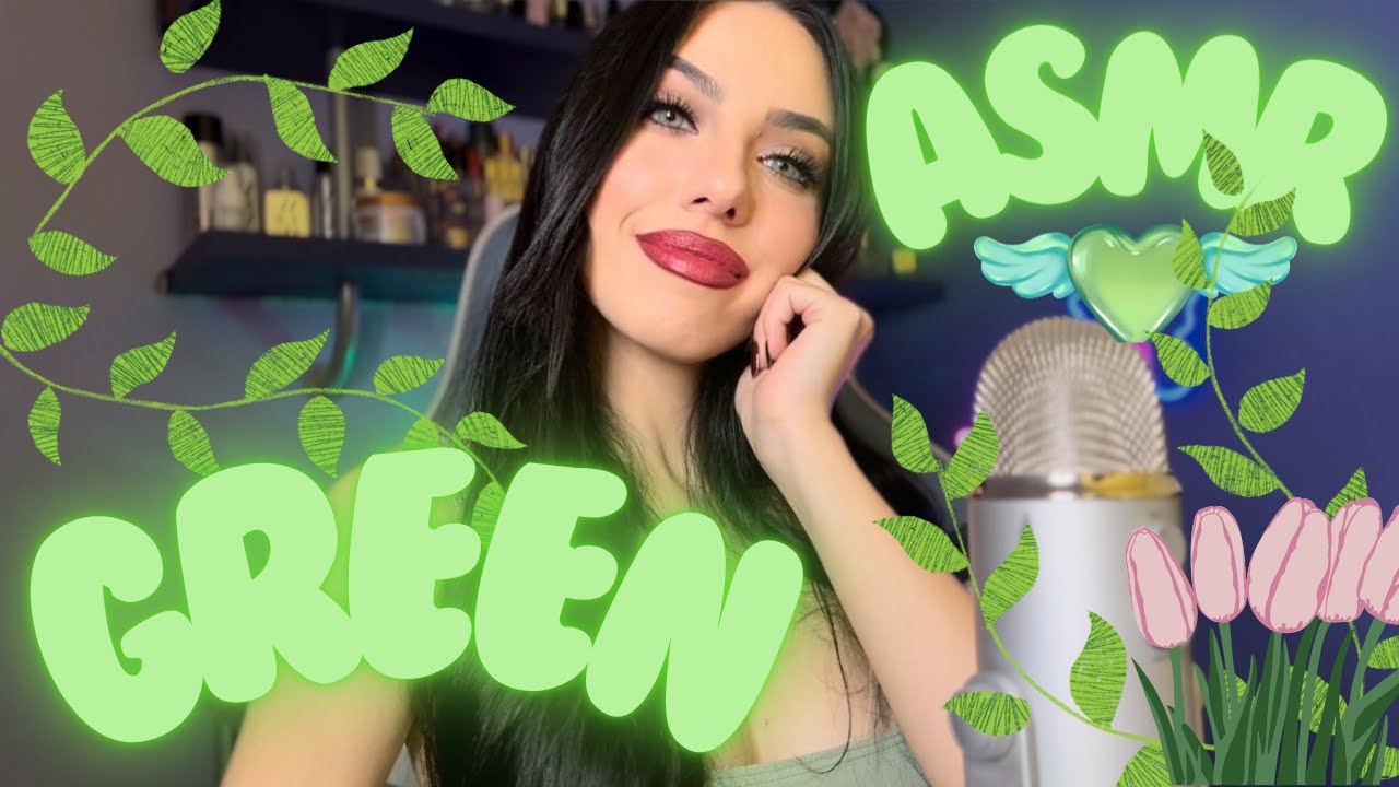 ASMR MA E' TUTTO VERDE - Fast and Aggressive Triggers con oggetti esclusivamente VERDI