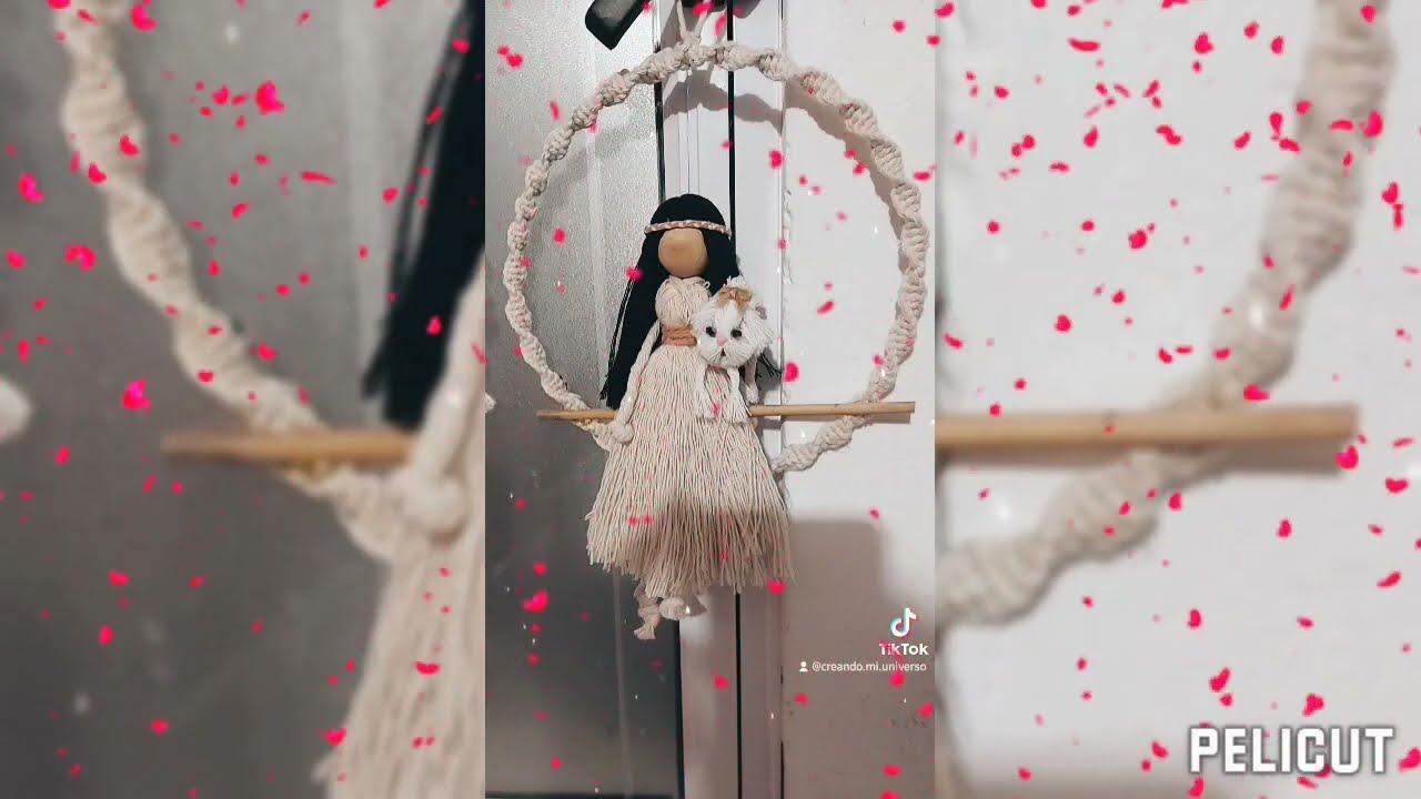 Aro con nudo en espiral Macrame