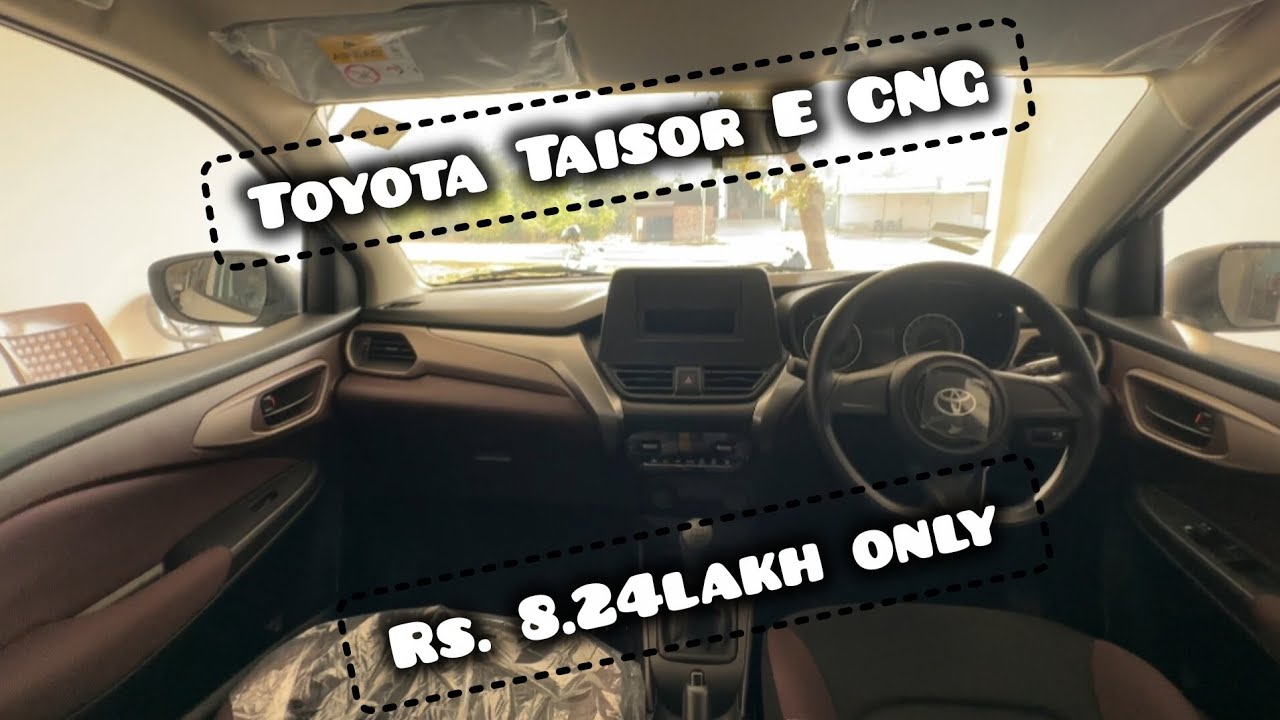 Toyota Taisor E CNG base model review 