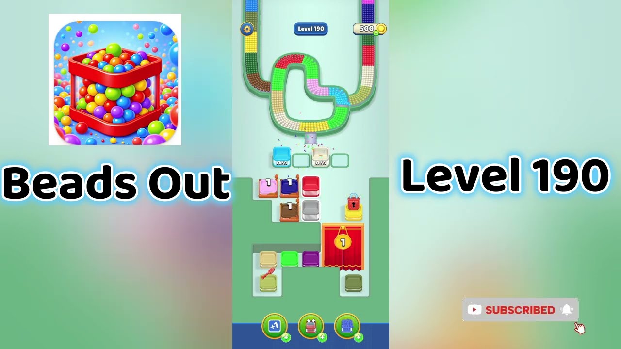 🎮 Beads Out Level 190 Walkthrough 🧩 | Tricky Bead Puzzle Solution | Mini Boss