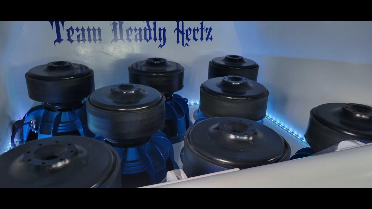 INSANE AMOUNT OF BASS!!! 8 Nsv3 15's, 32,000 Watts
