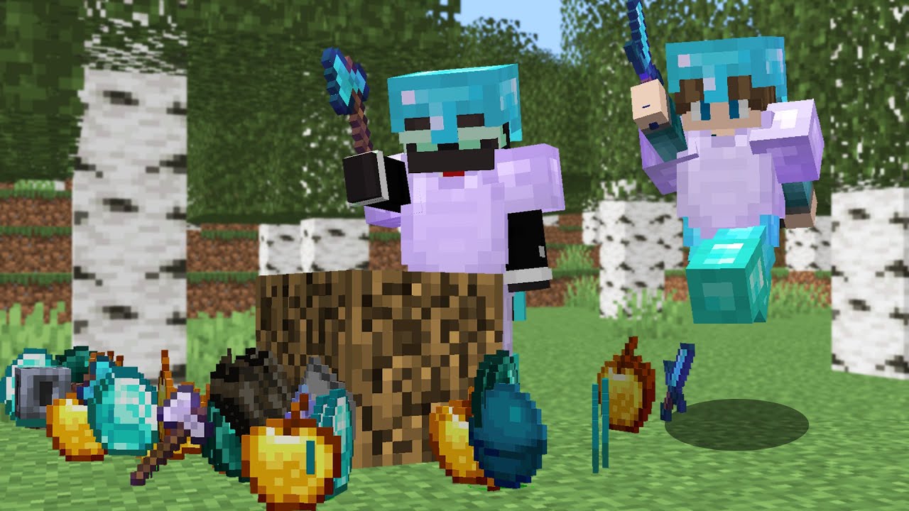 Minecraft Hunger Games, But Blocks Are Randomized..