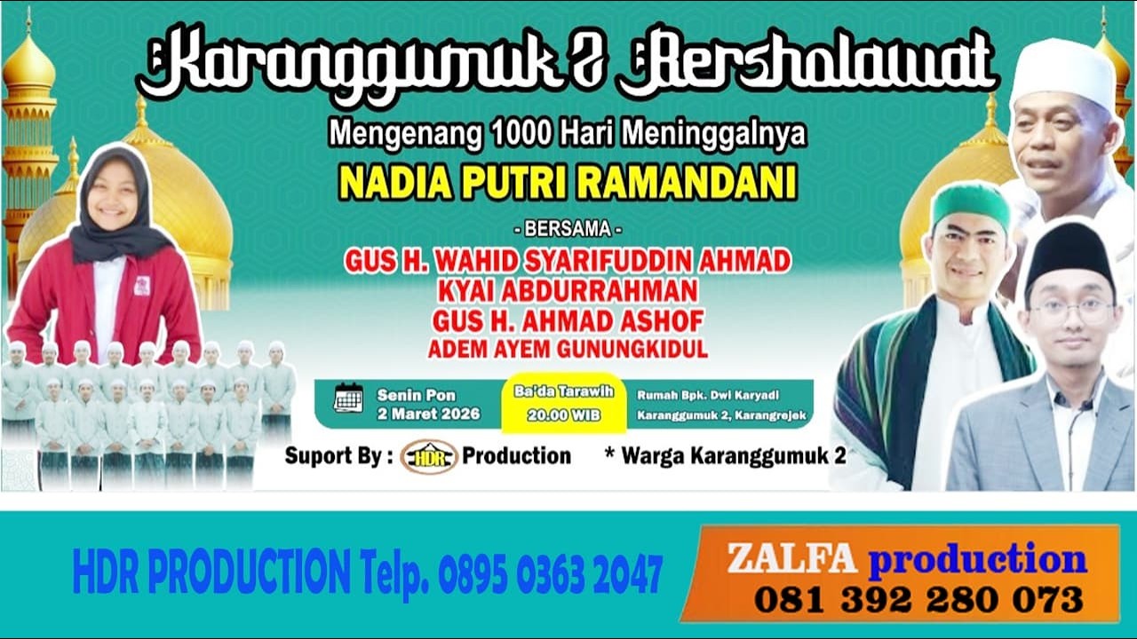 LIVE KARANGGUMUK BERSHOLAWAT  *  GUS WAHID & KYAI ABDURRAHMAN * HDR PRODUCTION
