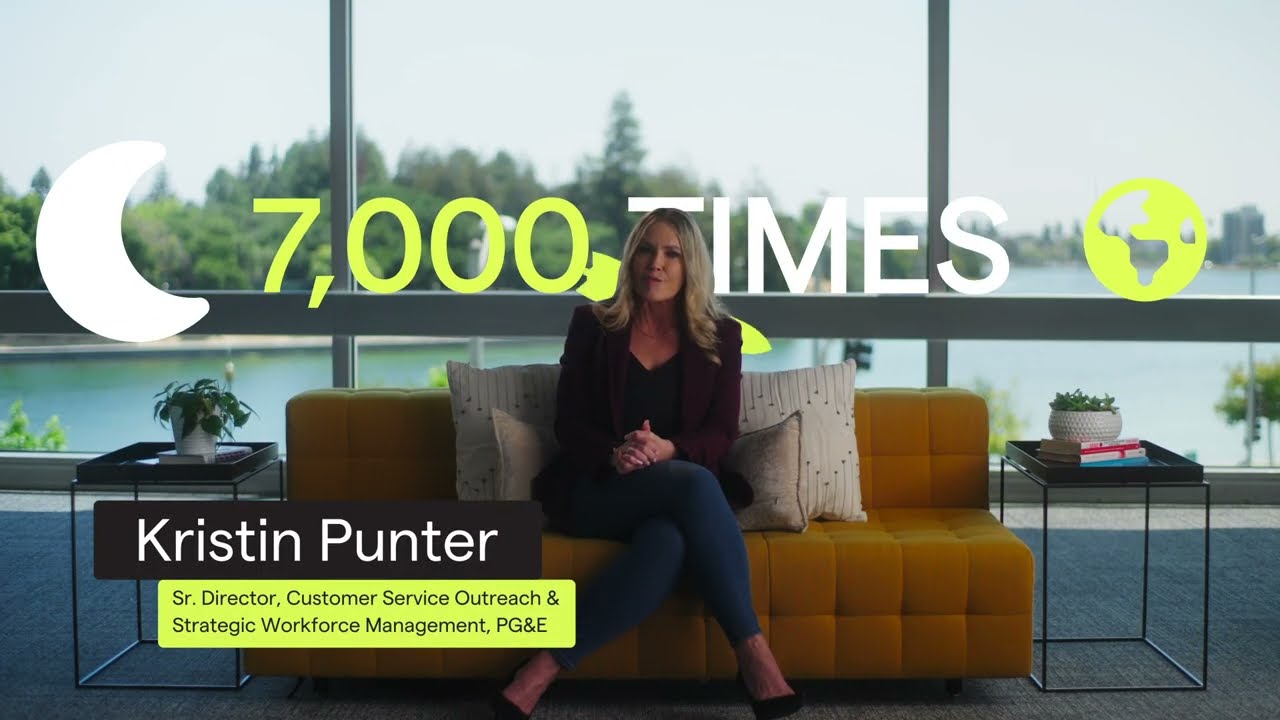 How much time has PolyAl's virtual assistant saved PG&E's call centers this year?