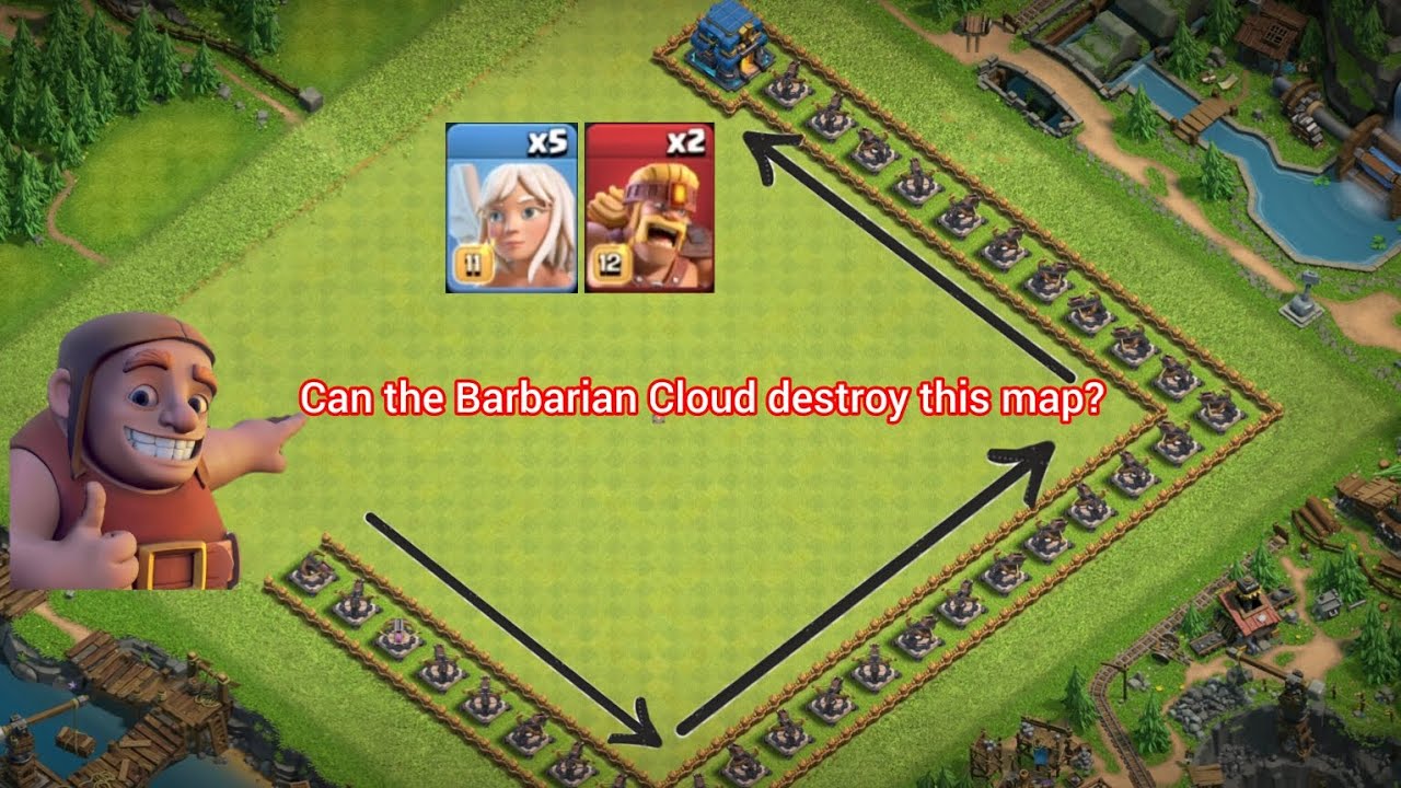 2 Super Barbarians vs. 32 Level 1 X-Bows🔥