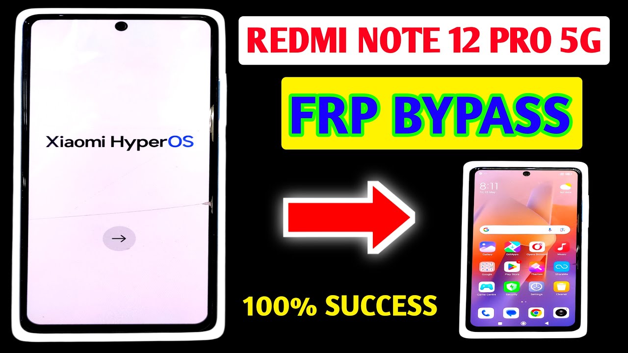 Redmi Note 12 Pro 5G Google Account Bypass - Redmi Note 12 Pro 5G FRP Bypass