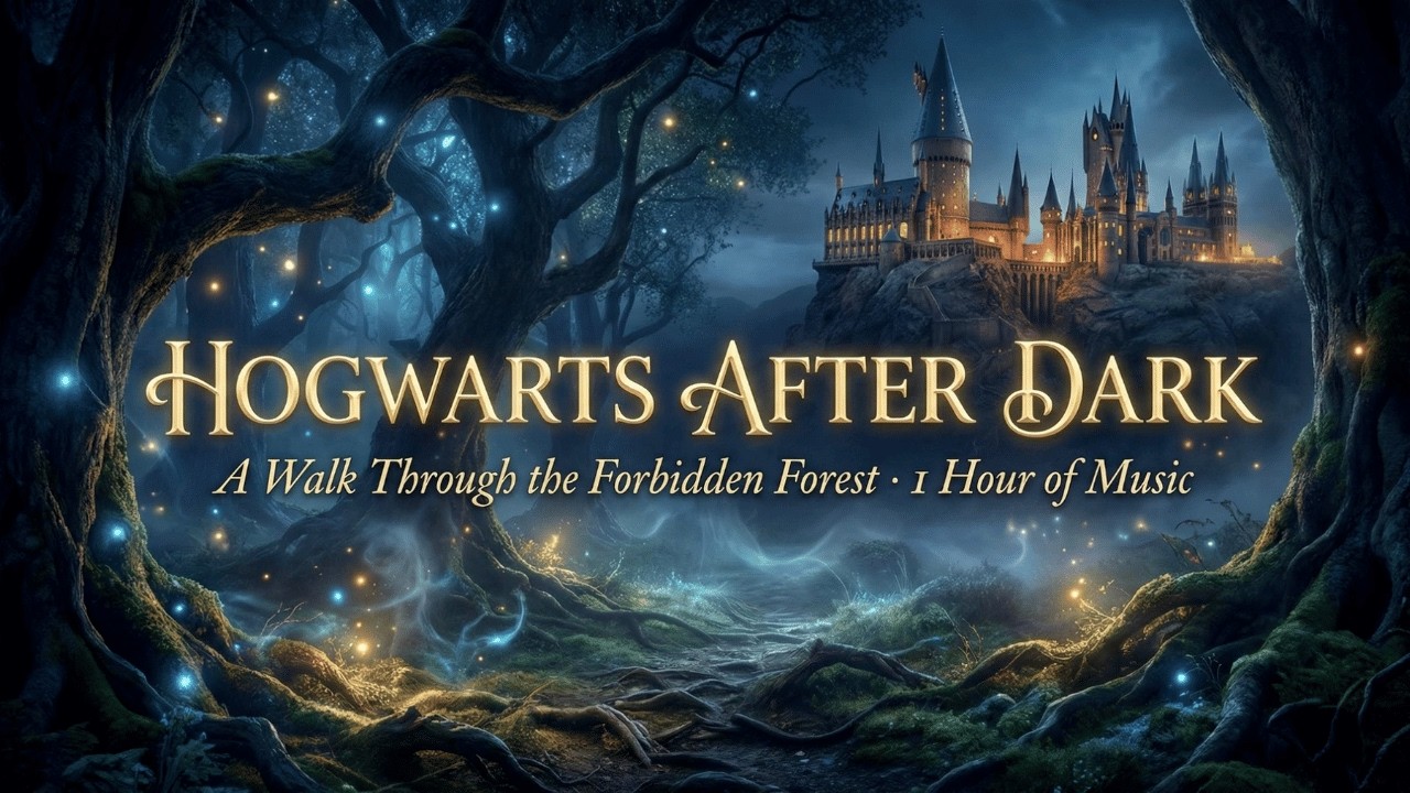 Study & Reading Music | Forbidden Forest Ambience Hogwarts At Midnight