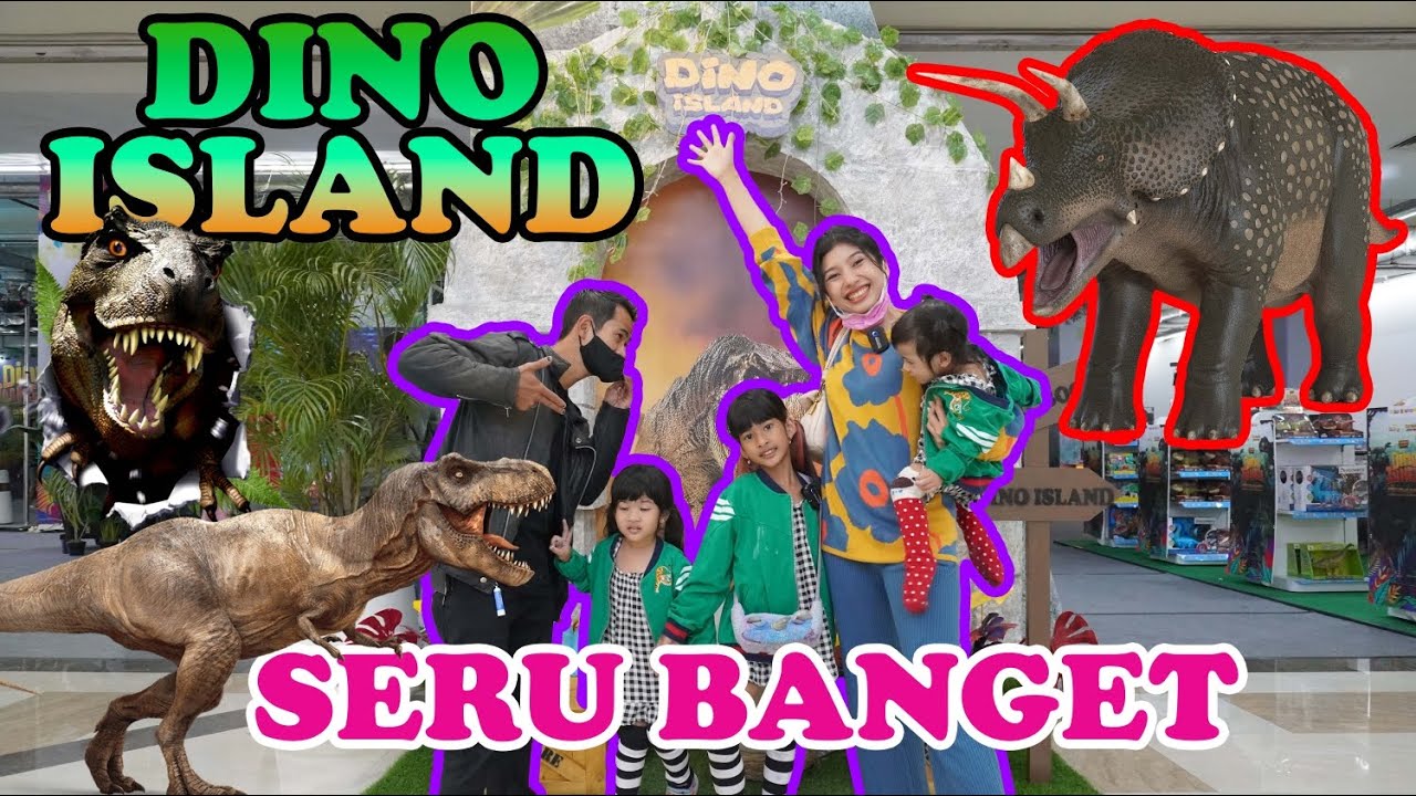 DISTA DIKEJAR DINOSAURUS!! SERU BANGET🤣!! DINO ISLAND!! #viralvideos