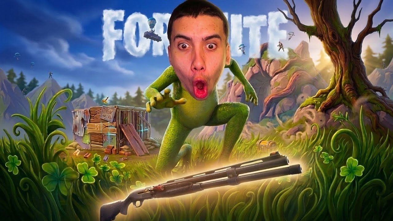 GANE SOLO CON LA ESCOPETA DE COMBATE EN FORTNITE..!!🔫💥