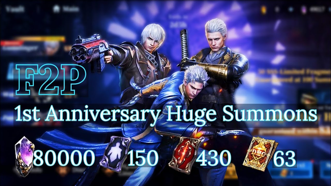 Devil May Cry: Peak of Combat ( DMC POC ) | 1st Anniversary Huge Summons | The KiLLeR.