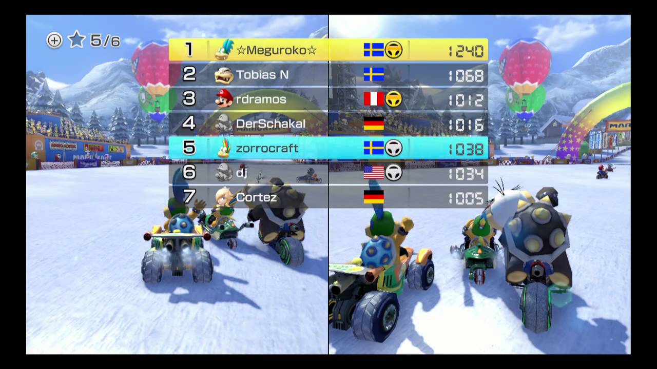 Mario Kart 8 online 3 players