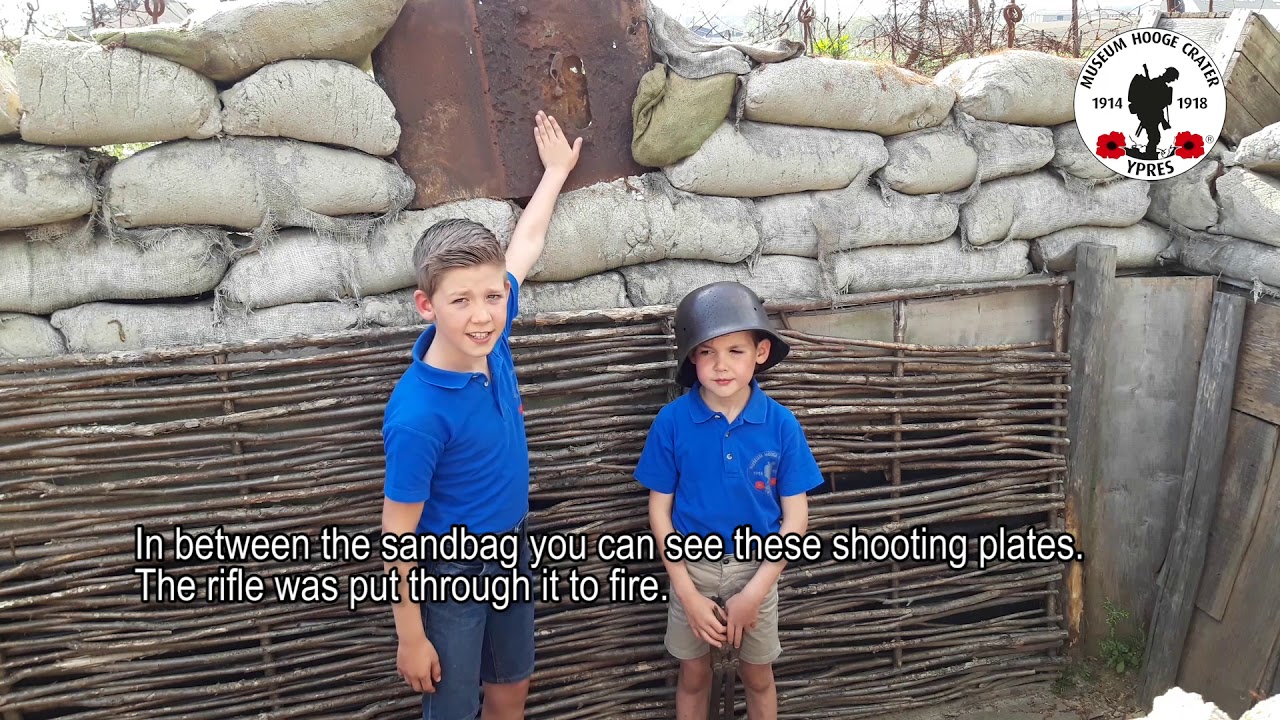 Hooge-Boys video 7: Duitse loopgraven --- German trenches @Hooge Crater museum (Ypres, Belgium)