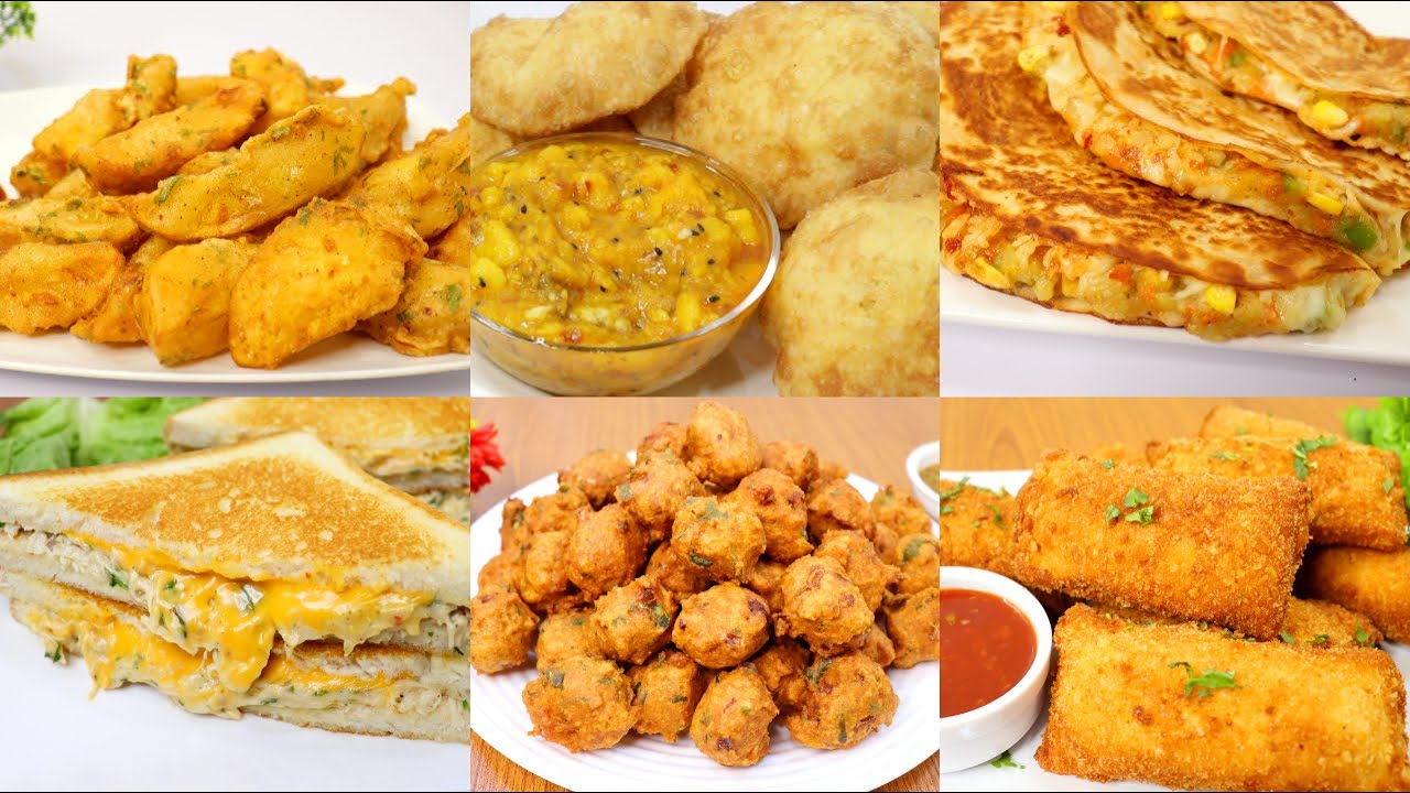 6 Best Rainy Day Snacks Recipes | Quick And Easy Snacks Recipe | Monsoon Recipes