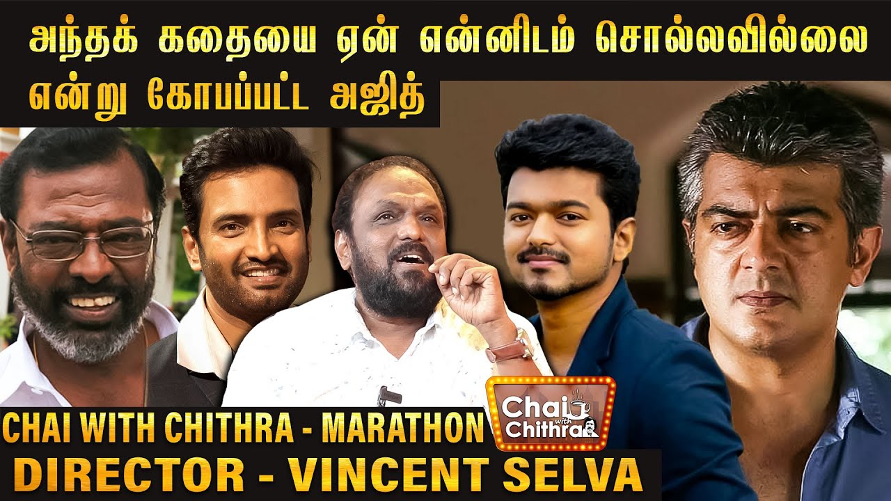 மணிவண்ணனுக்கும் சந்தானத்துக்கு உள்ள ஒற்றுமை - Director Vincent Selva | Chai With Chithra | Marathon