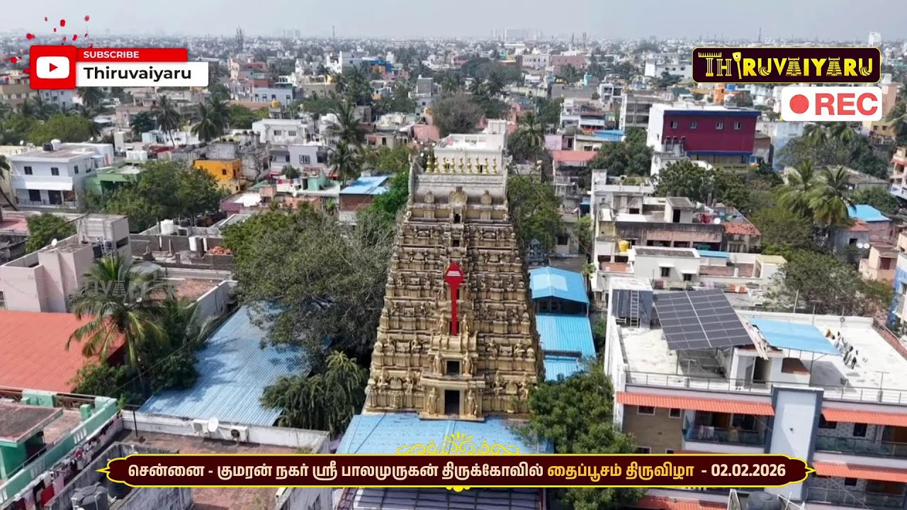 🔴Live : சென்னை - குமரன் நகர் ஸ்ரீ பாலமுருகன் திருக்கோவில் தைப்பூசம் திருவிழா | Thaipusam Festival