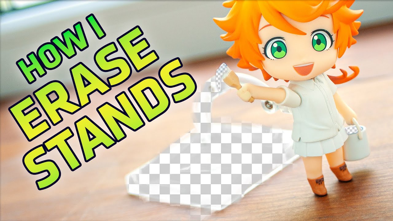 How to erase figure stands - Nendoroid and Action Figures photography (Photoshop tutorial)