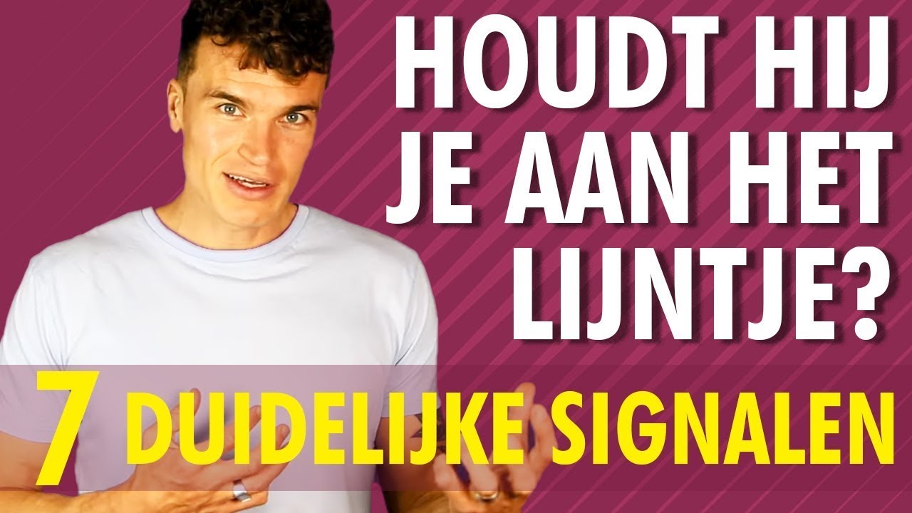 7 Signalen dat hij je aan het lijntje houdt