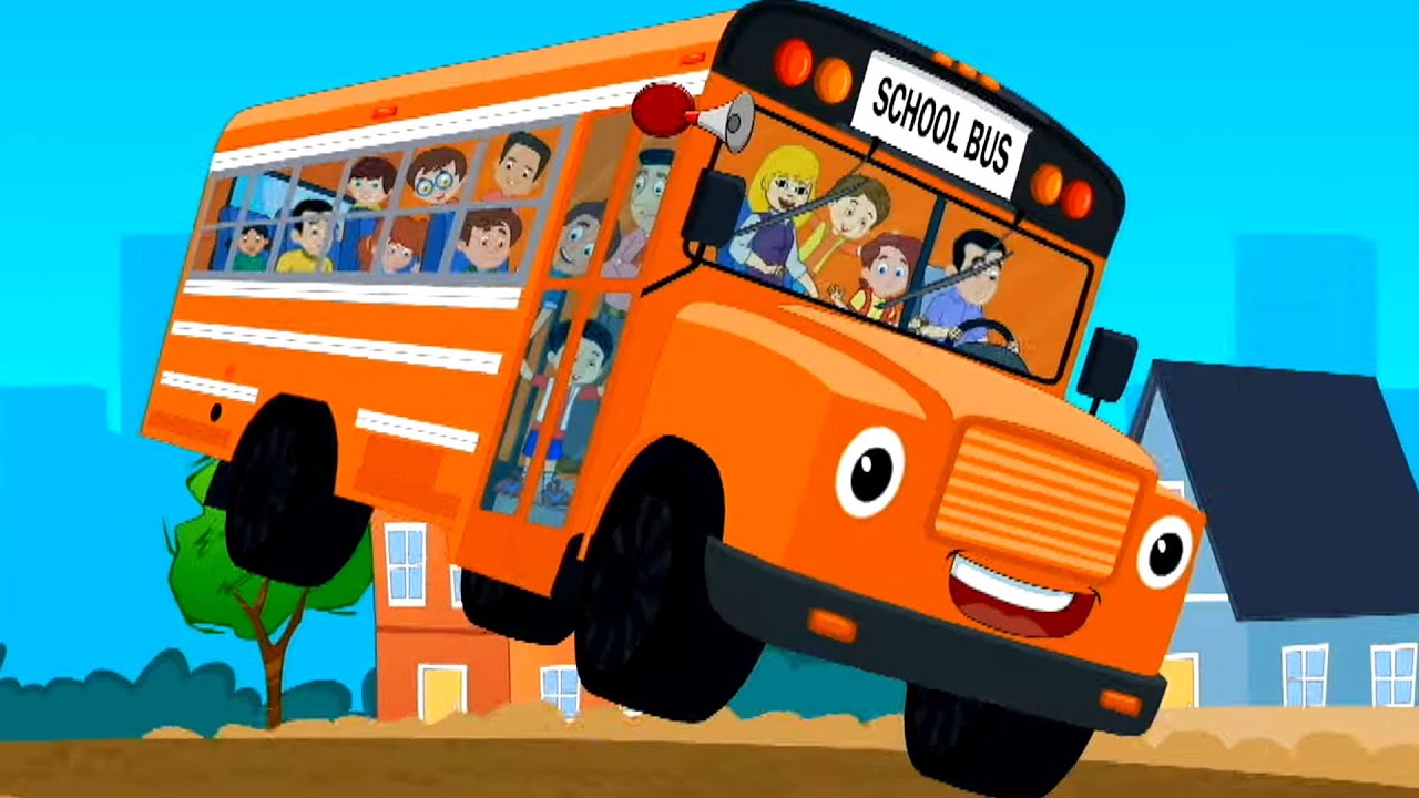 Ruedas - Canción de autobús para niños + Más Video de dibujos animados divertidos