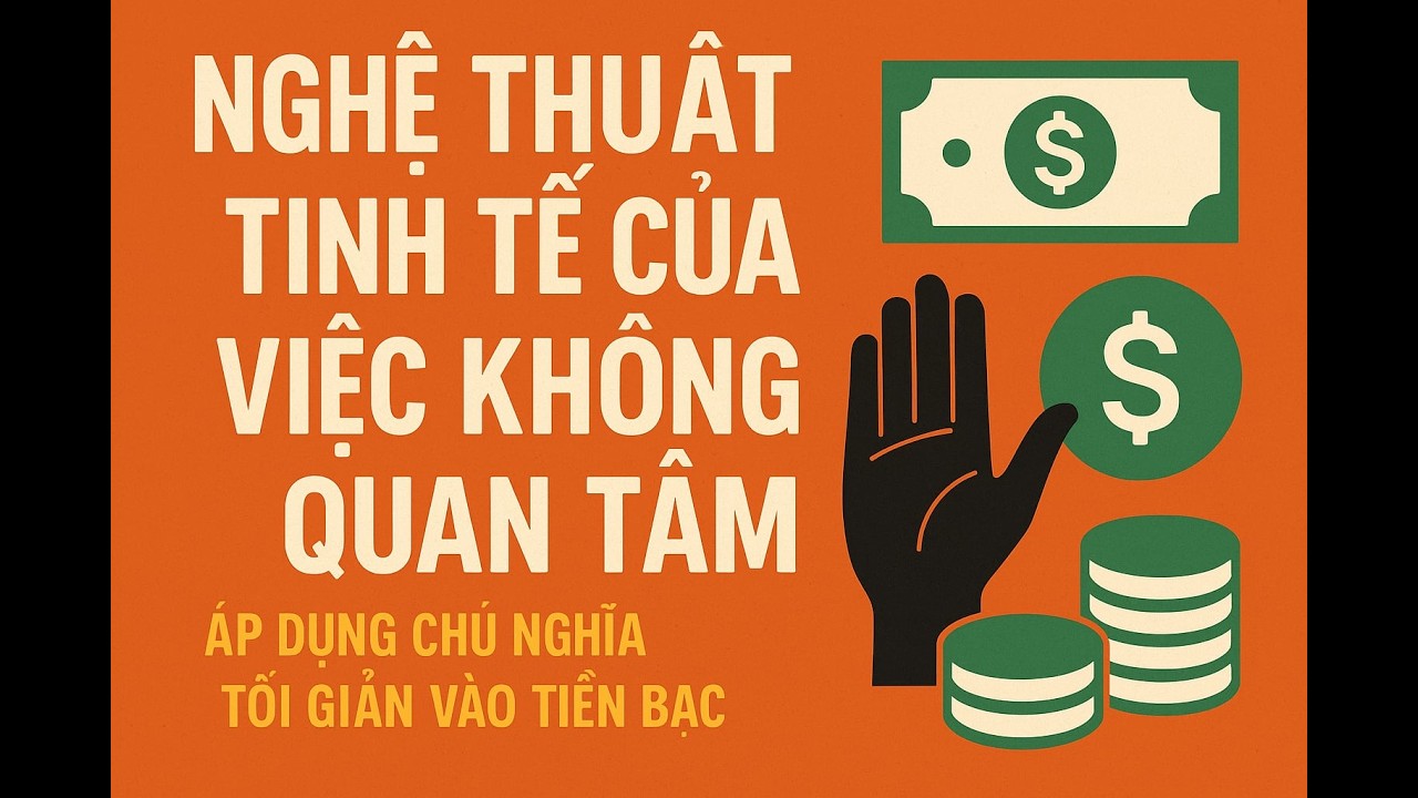 Nghệ Thuật Tinh Tế của Việc Không Quan Tâm Áp dụng chủ nghĩa tối giản vào tiền bạc | TƯ DUY TÀI TCĐC