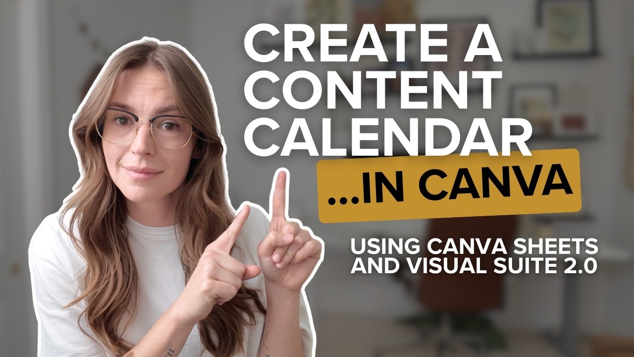 New Canva Visual Suite Tutorial: How to Create a Content Calendar in Canva