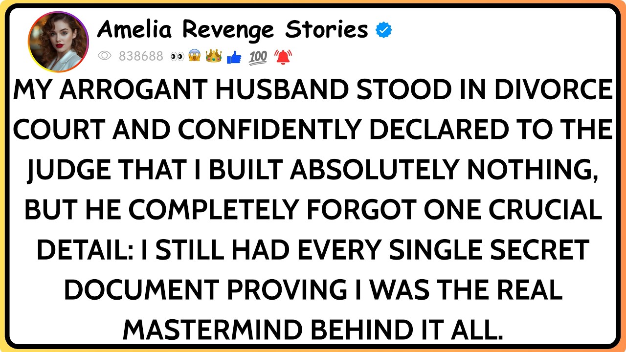 In Divorce Court, My Husband Said I Built Nothing — Then The Judge Asked His ...