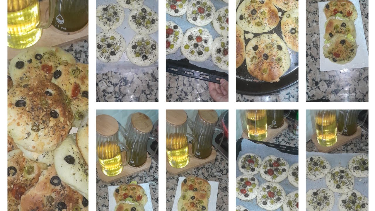 طريقة تحضير فوكاتشا ☕️ خبز ايطالي🫓 بحجم صغير سهل التحضير مطبخ أسومة #اكسبلور 👍#وصفات #مغربية 