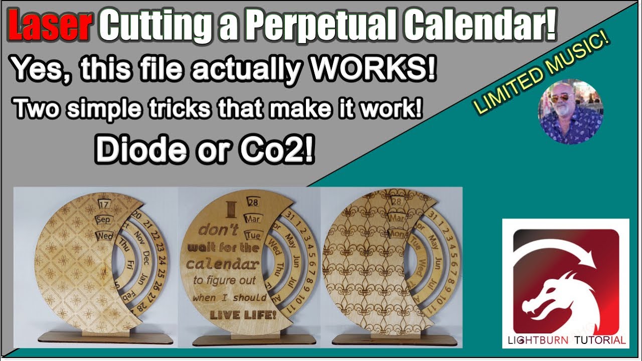 Making a Perpetual Calendar on a Diode Laser Engraver that actually WORKS!