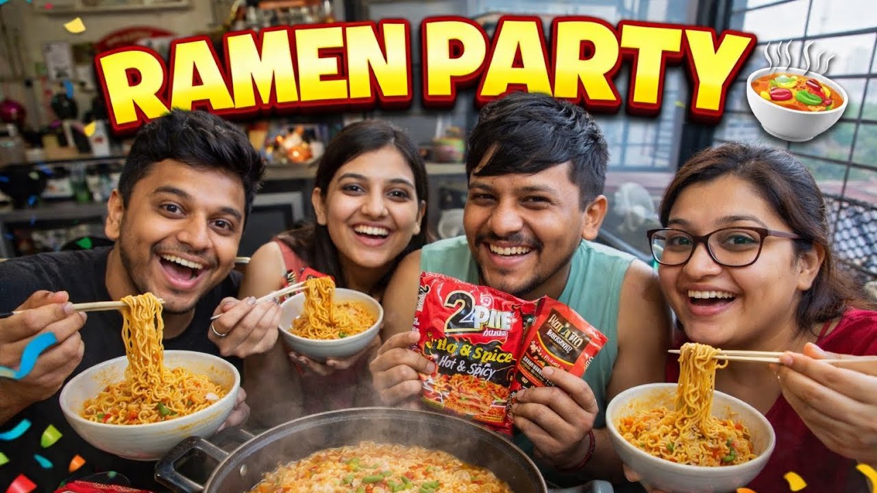 Ramen🍜 party Sunday #viralvideo #foryouシ #youtubeshorts 