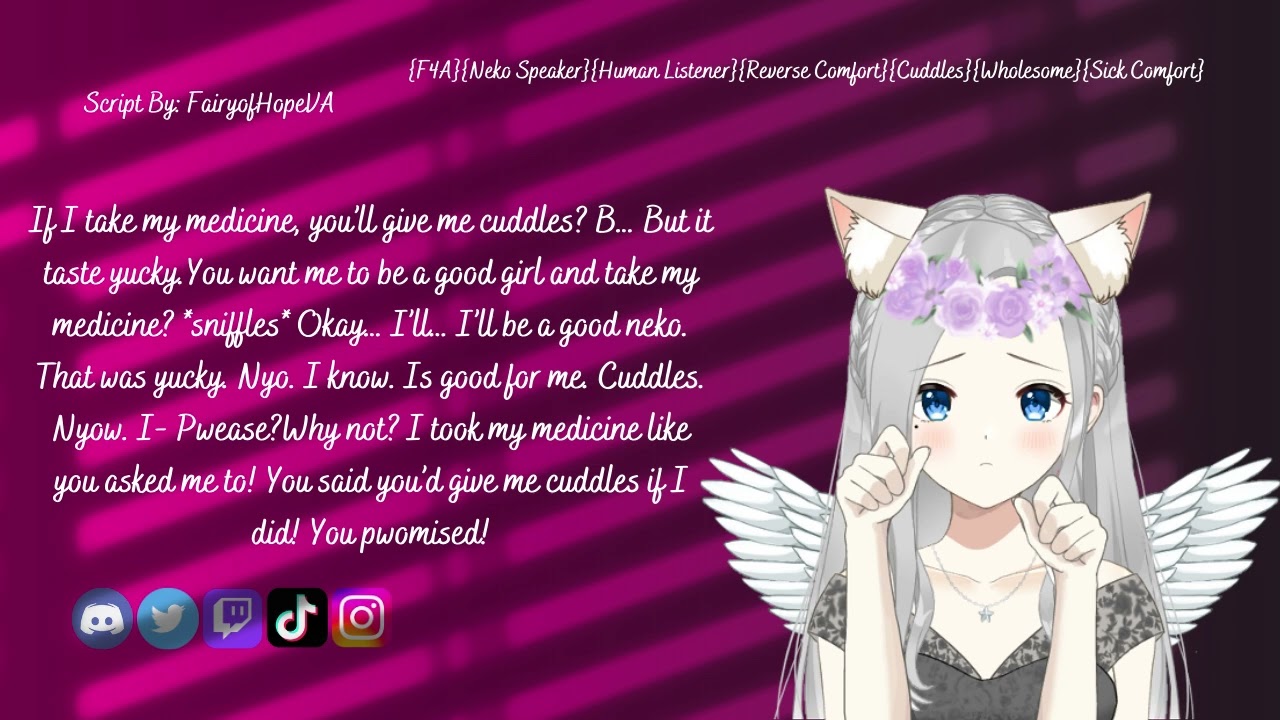 Comforting Your Sick Neko {F4A}{Neko Speaker}{Human Listener}{Reverse Comfort}{Cuddles}{Wholesome}